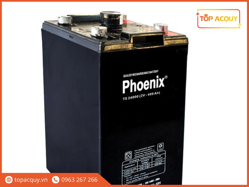 Bình ắc quy viễn thông Phoenix TS24000 2V - 400Ah chính hãng TIBACO