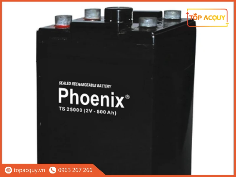 Bình ắc quy công nghiệp Phoenix TS25000 2V - 500Ah chính hãng