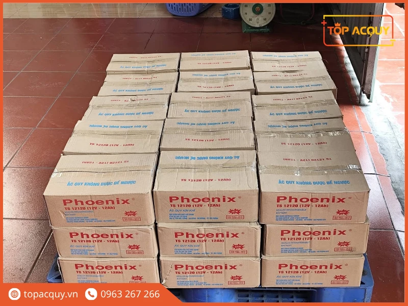 Lô hàng ắc quy Phoenix chính hãng sẵn sàng phục vụ khách hàng Topacquy