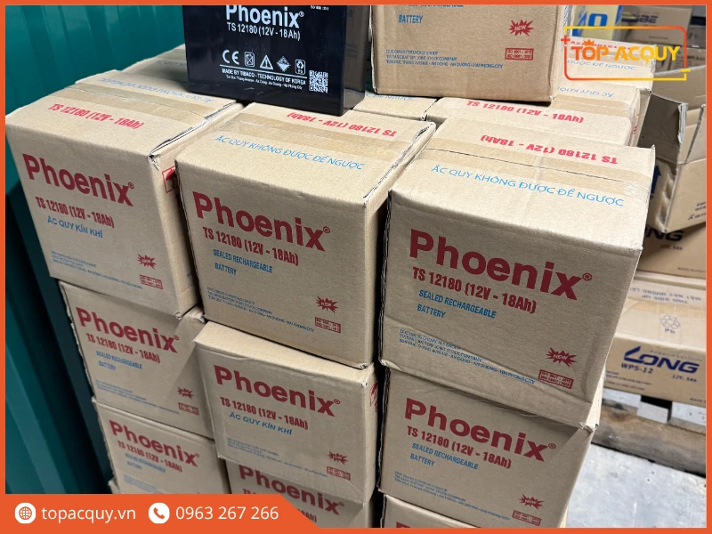 Kho hàng phân phối số lượng lớn ắc quy Phoenix chính hãng tại Topacquy