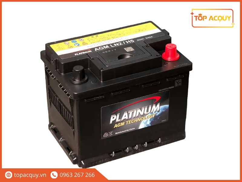 Bình ắc quy Platinum AGM LN2/H5 ứng dụng công nghệ xả sâu cao cấp