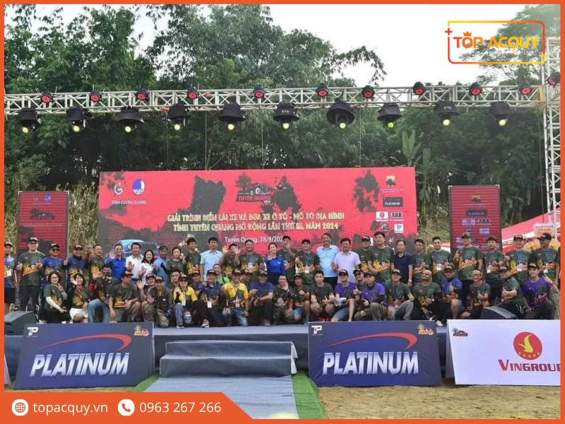 Thương hiệu ắc quy Platinum đồng hành cùng giải đua xe ô tô địa hình