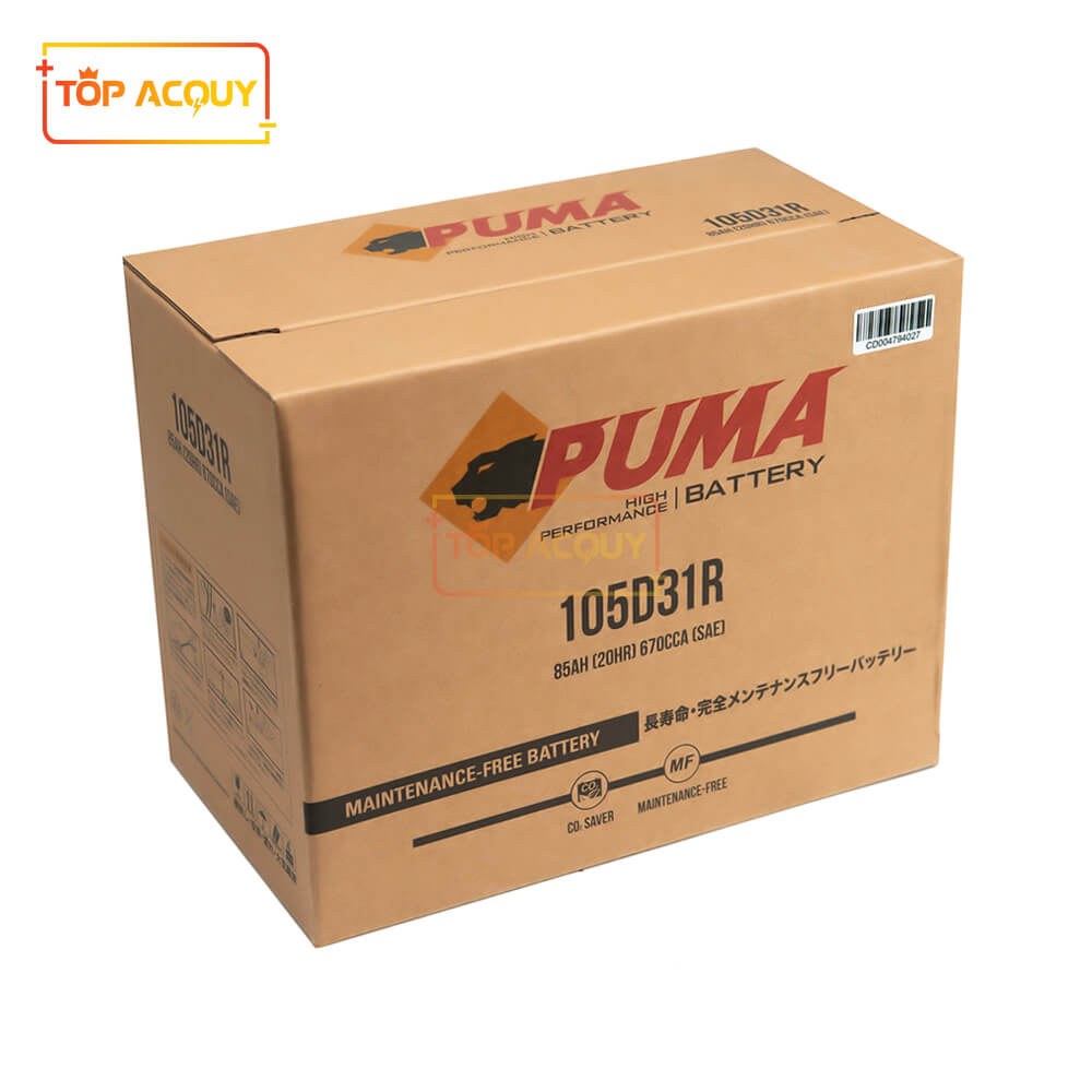 Ắc quy Puma 85ah 105d31r
