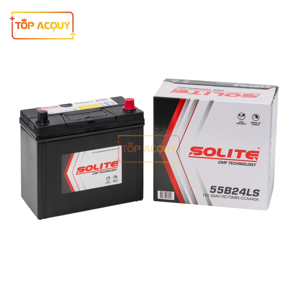 Ắc quy solite 45ah 55b24ls