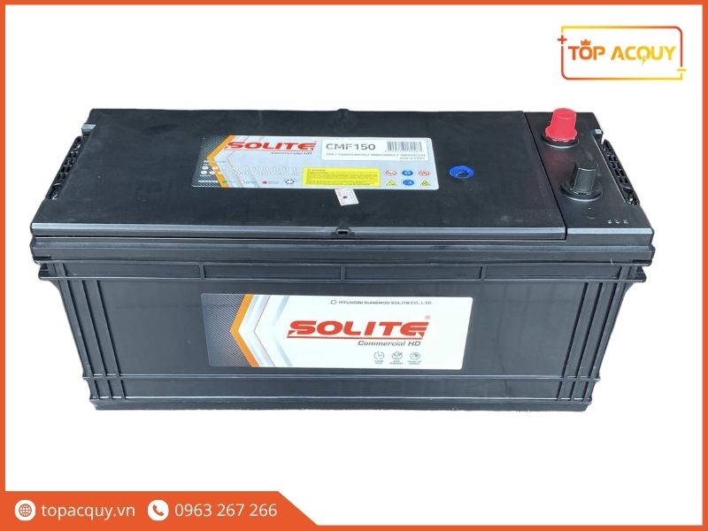 Bình ắc quy Solite Commercial HD CMF150 12V 150Ah nhập khẩu chính hãng từ Hàn Quốc