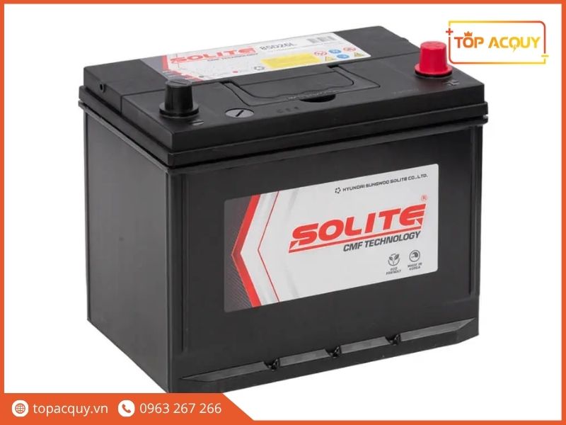 Cấu trúc cọc nghịch (cọc L) cùng thiết kế nắp bình kín khí chống rò rỉ dung dịch của Solite CMF85D26L