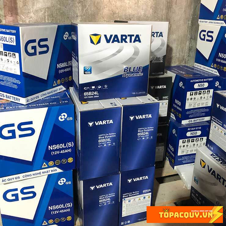 Ắc quy varta 50ah 65b24l 390a blue dynamic sli