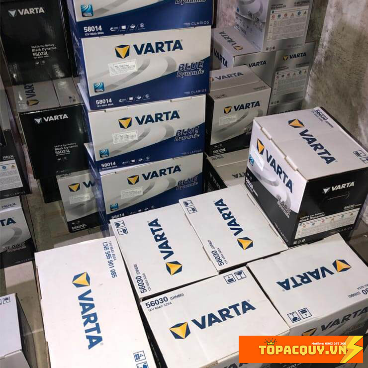 Ắc quy varta 60ah din60l 56030 525a black dynamic sli