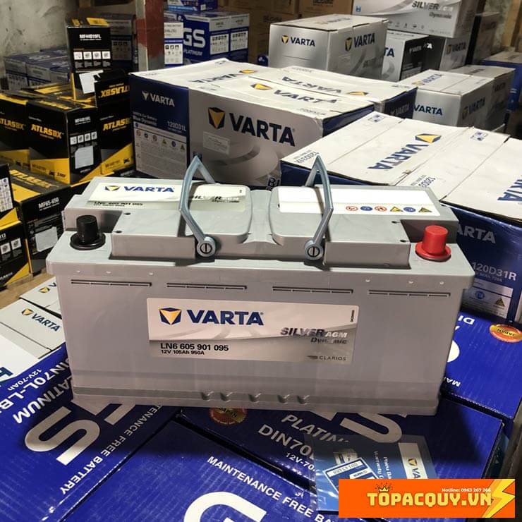 Bình ắc quy Varta AGM LN6 605901095 12V 105AH