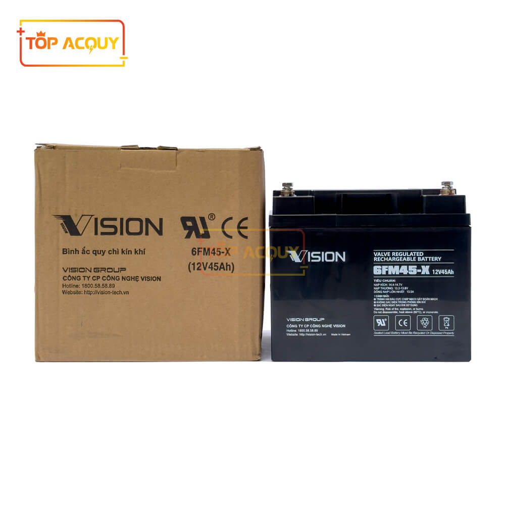 ắc quy vision 12v 45ah