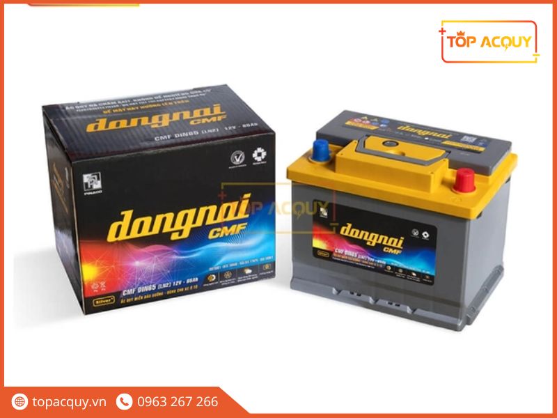 Ắc quy Đồng Nai 12V - 65Ah CMF DIN65 (LN2) phù hợp với xe du lịch, SUV