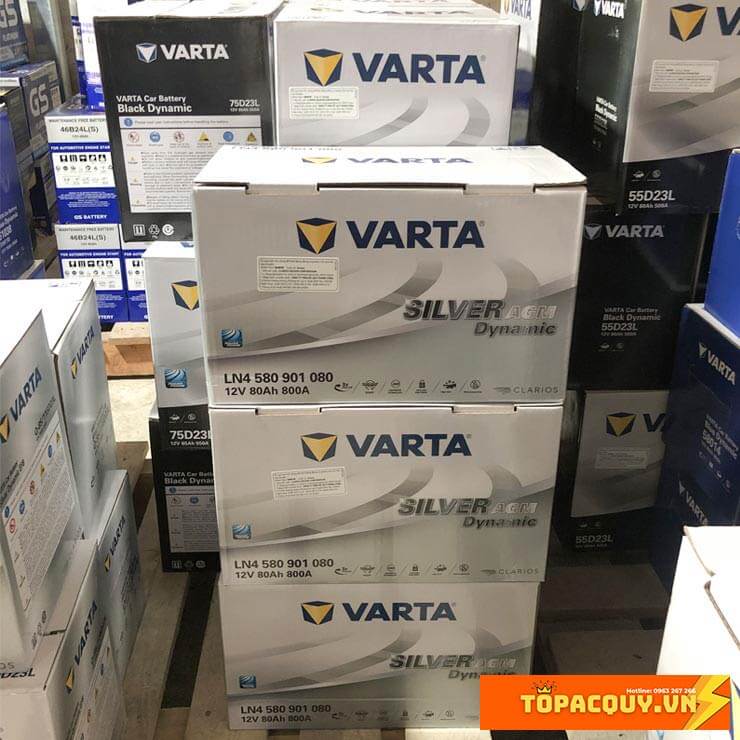 Ắc quy Varta AGM LN4 580901080 12V 80Ah 800CCA