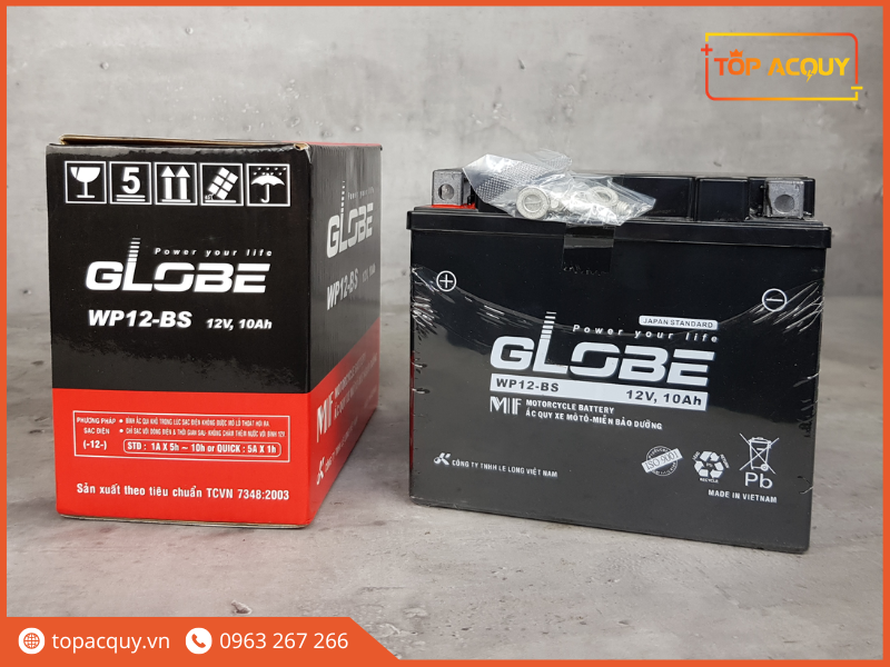 Bình ắc quy Globe có giá thành phù hợp