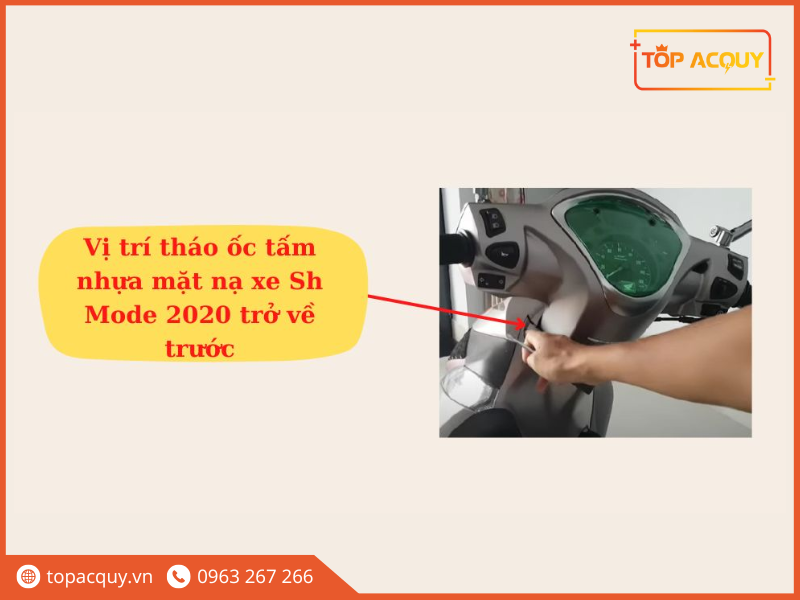 Vị trí tháo ốc xe SH