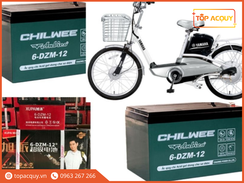 cách đấu bình ắc quy xe đạp điện