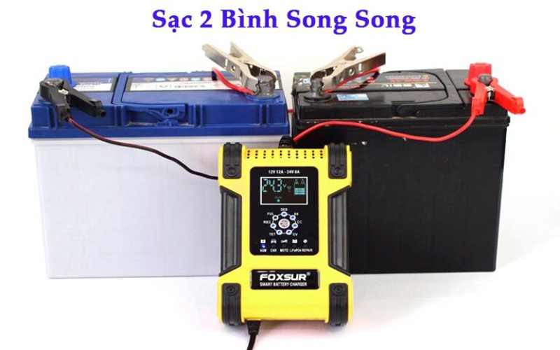 cách sạc bình ắc quy