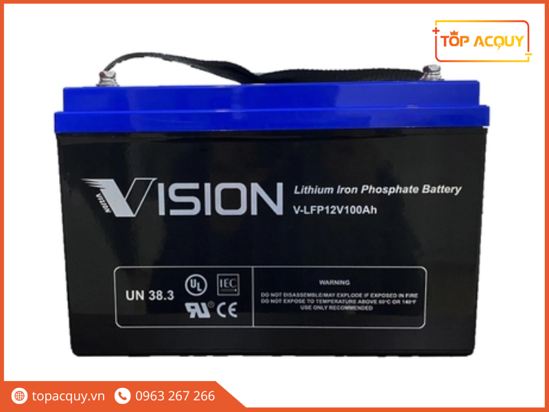 Sản phẩm ắc quy pin lithium Vision