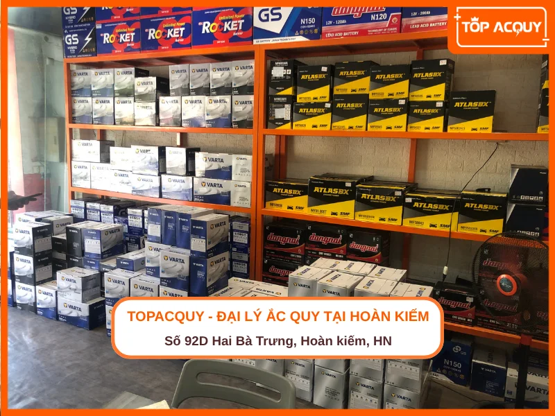 Cửa hàng ắc quy Hoàn Kiếm của Topacquy