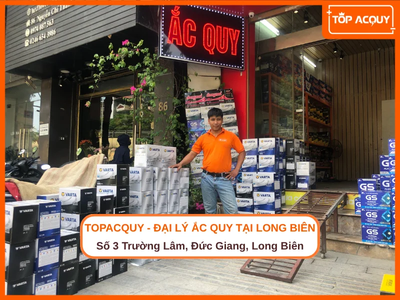 Topacquy có đại lý ắc quy tại Long Biên