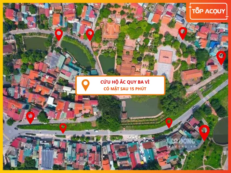 Topacquy cứu hộ ắc quy ô tô tại Ba Vì nhanh chóng