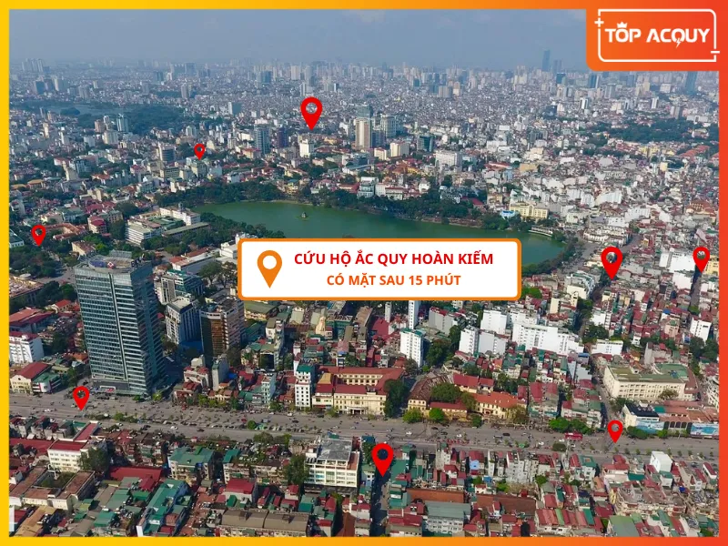 Dịch vụ cứu hộ ắc quy Hoàn Kiếm nhanh chóng tại Topacquy