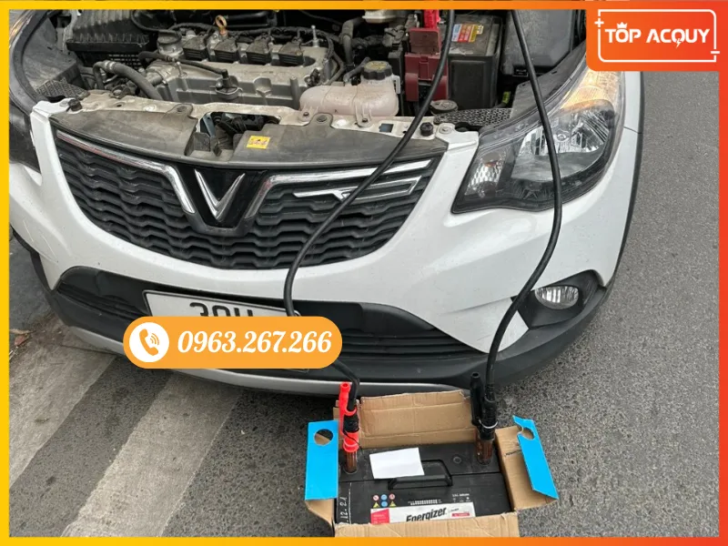 Dịch vụ câu và kích bình ắc quy Sơn Tây của Topacquy