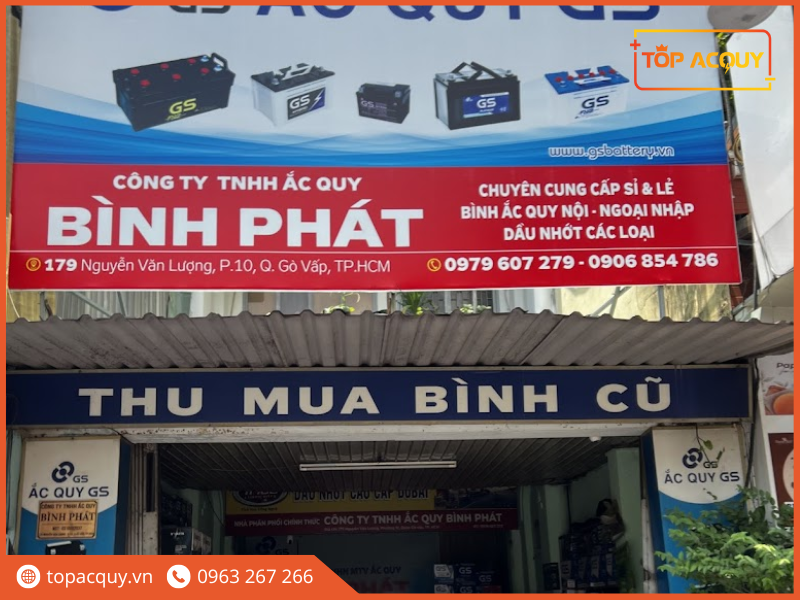 đại lý bình ắc quy GS Bình Phát