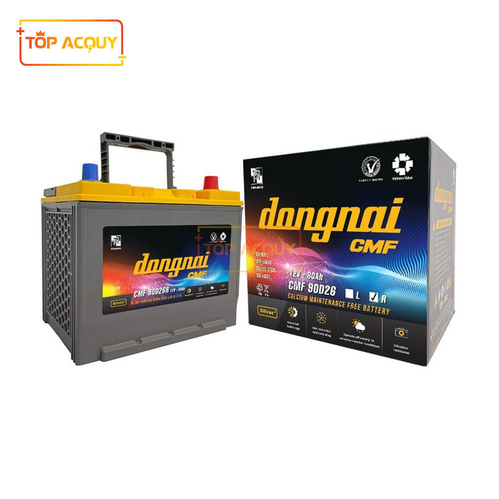 Ắc quy Đồng Nai CMF 90D26R 12V 80AH