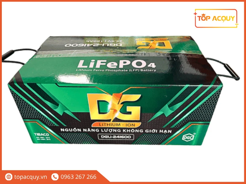 Thùng carton pin Lithium-LFP Đức Giang DGLI-24160 chính hãng TIBACO