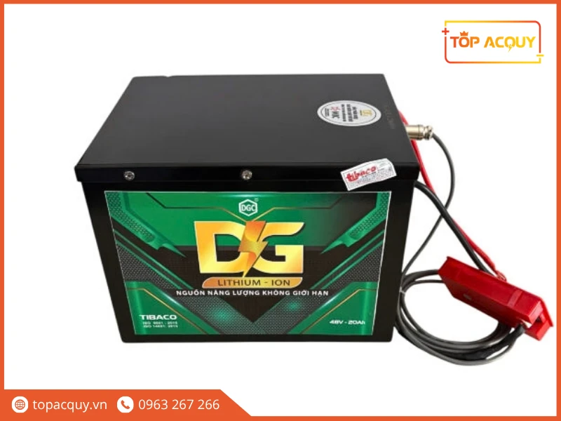 Khối pin Lithium-LFP Đức Giang 48V 20Ah tích hợp giắc cắm Anderson
