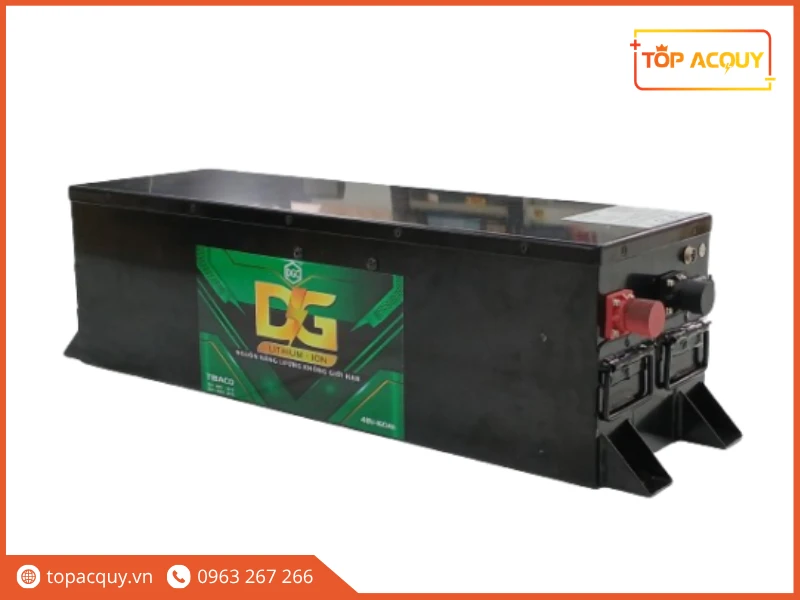 Khối pin Lithium-LFP Đức Giang 48V 230Ah vỏ thép cho xe nâng