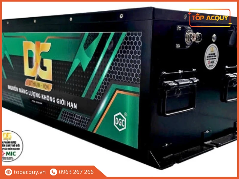 Khối pin Lithium-LFP Đức Giang 48V 304Ah vỏ thép tải nặng