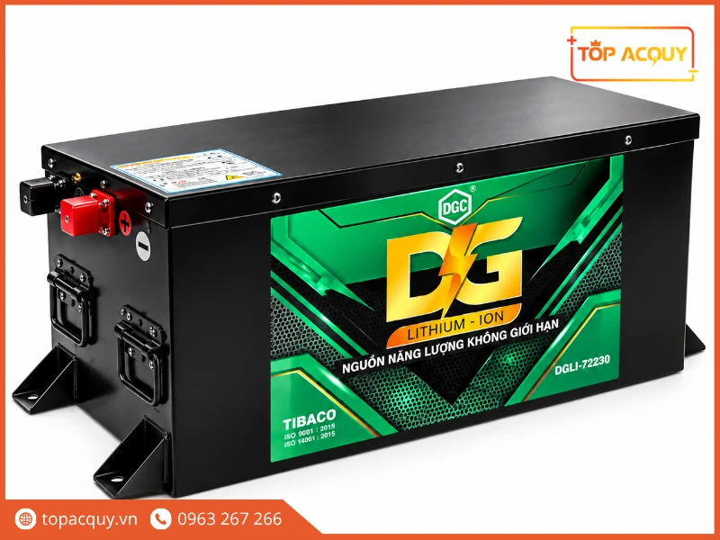 Khối pin Lithium-LFP Đức Giang 72V 230Ah vỏ thép công nghiệp