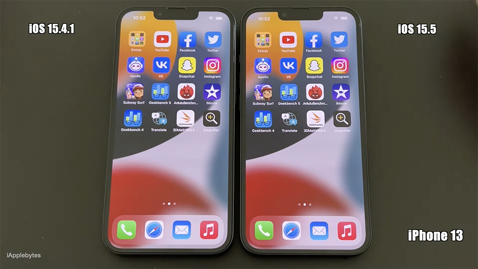 Đọ tốc độ iOS 15.5 và iOS 15.4.1: Phiên bản iOS mới nhất có giúp cải thiện hiệu năng?