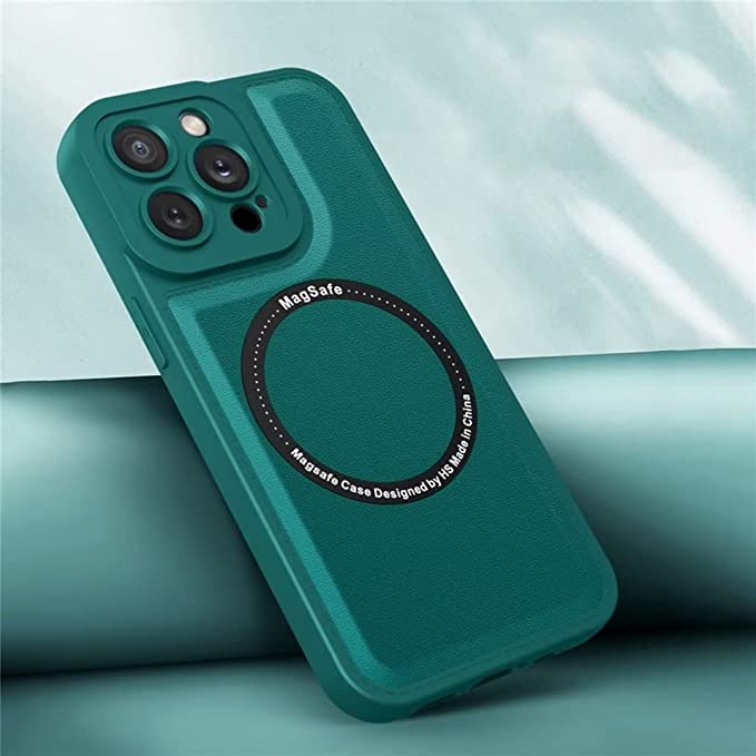 Ốp Da Sạc Không Dây Từ Tính Chính Hãng Magsafe Cho iPhone