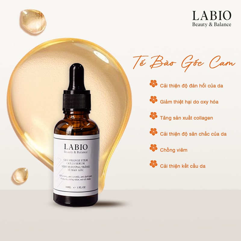 Serum dưỡng trắng tế bào gốc LABIO Glutathione