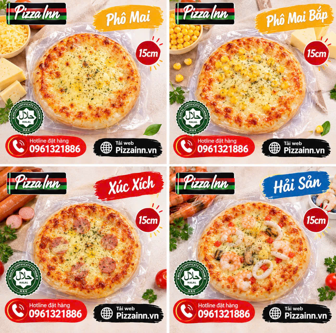 Pizza ép chân không