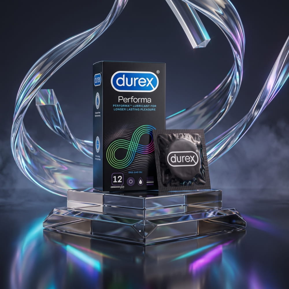 Bao cao su Durex Performa kéo dài thời gian hộp 12 chiếc chính hãng Thái Lan
