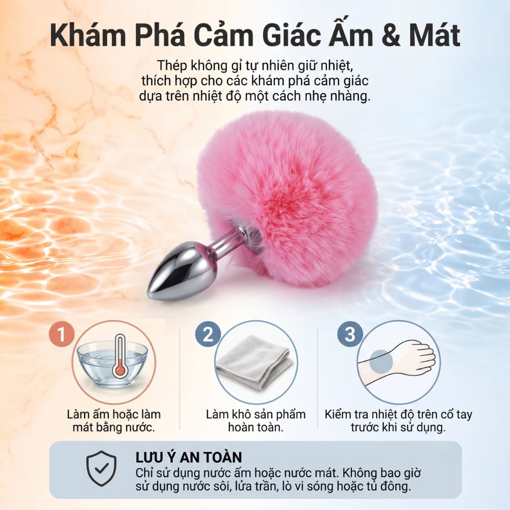 Đồ chơi tình dục hóa trang thú cưng với chất liệu inox bền bỉ, an toàn