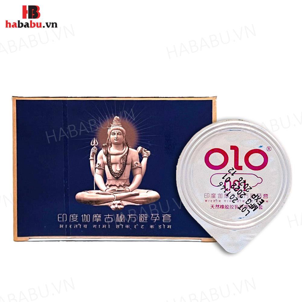 Bao cao su kéo dài thời gian Olo Kama Xanh hộp 10 chiếc chính hãng