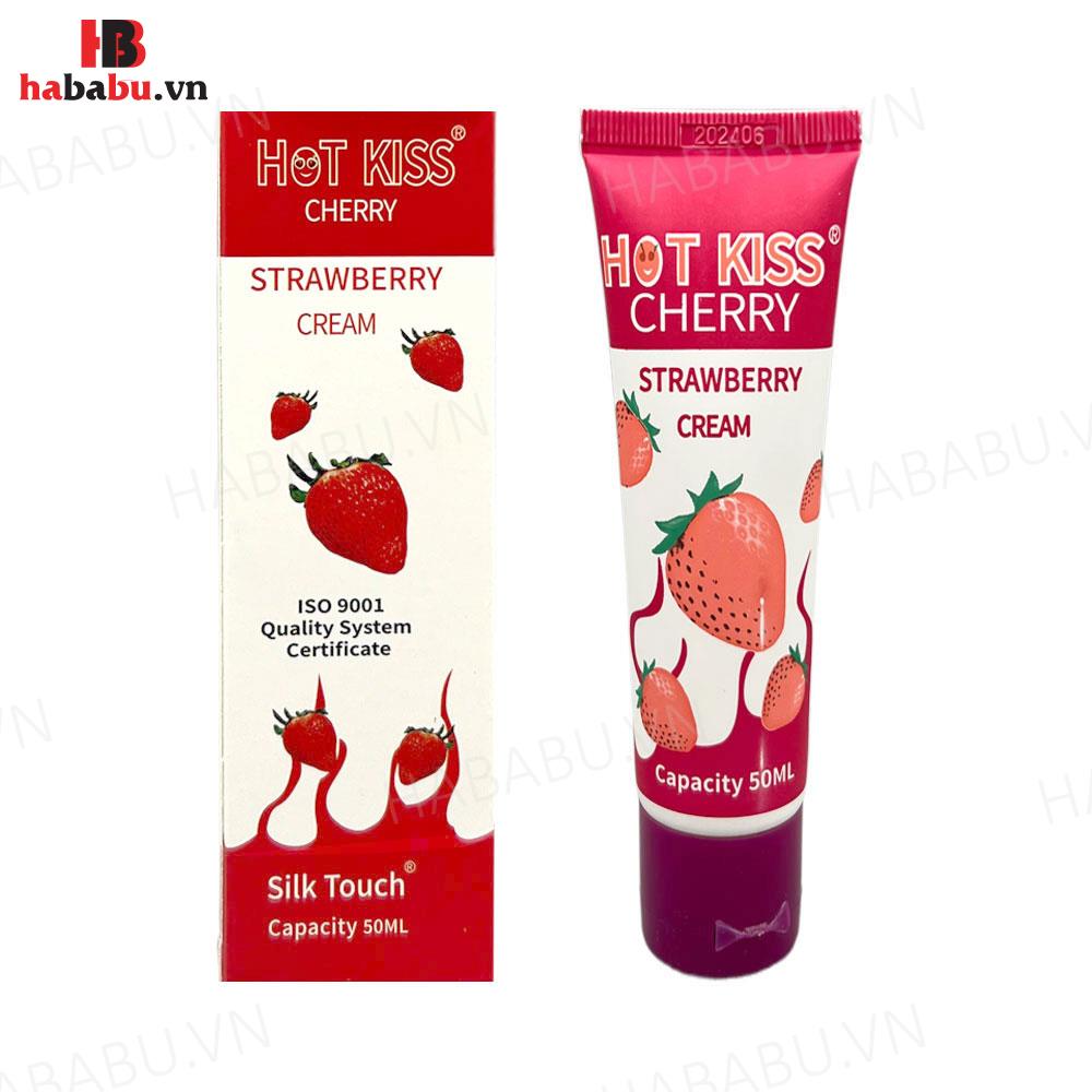 Gel bôi trơn hương dâu Hot Kiss Strawberry 50ml chính hãng