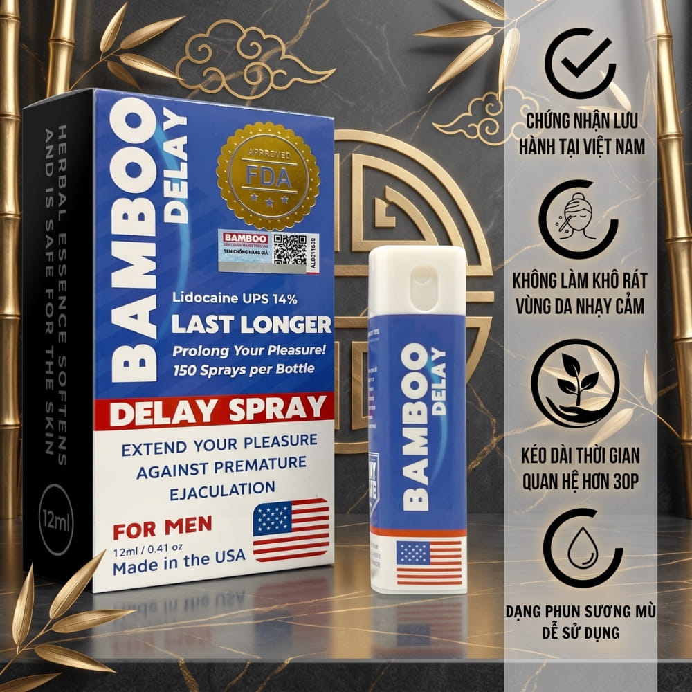 Lợi ích kéo dài thời gian an toàn của delay spray Lidocaine 14%