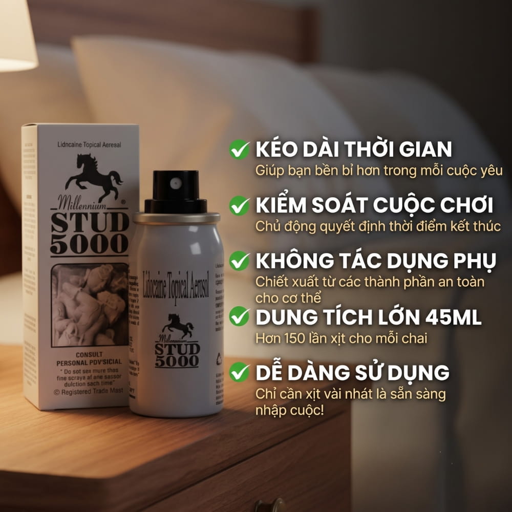 Chi tiết thành phần Lidocaine 10% của xịt chống xuất tinh sớm Universal Life Science