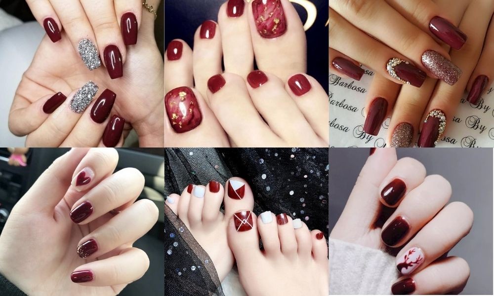 Tổng hợp mẫu nail cô dâu màu đỏ cực đẹp Diễm Nails