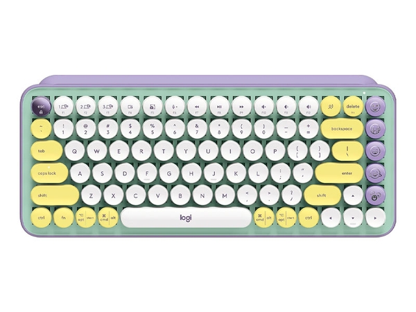 Bàn phím cơ không dây Logitech POP Keys TÍM-TRẮNG (DAYDREAM_MINT)