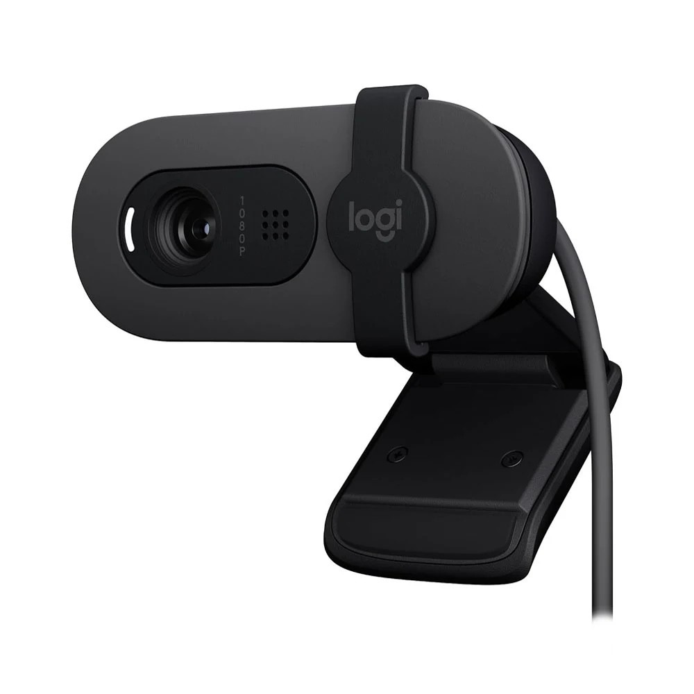 Webcam Logitech Brio 100 Full HD 1080p Than chì