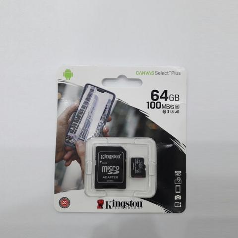 Thẻ Nhớ MicroSD Kingston 64GB Class 10 100Mbs