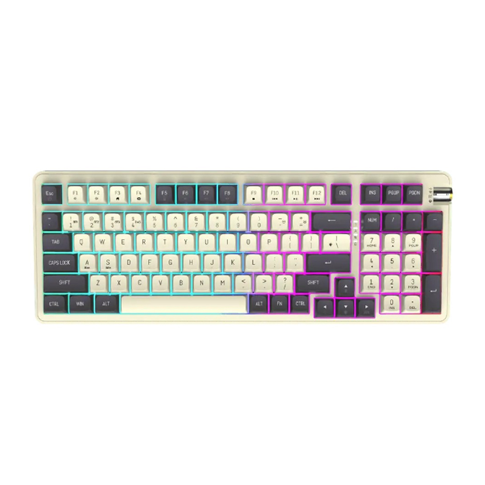 Bàn phím cơ DarkFlash DF98 Twilight Yellow Switch (Bluetooth/Wireless/ LED RGB/ Pin sạc)