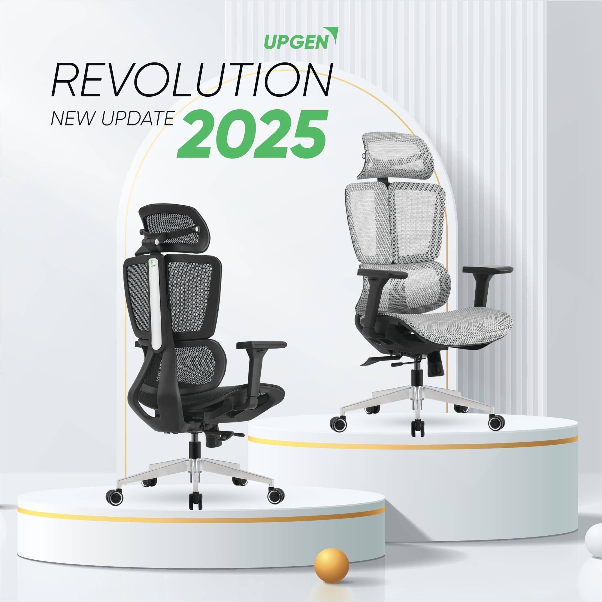 SALE KIT - Ghế công thái học Upgen Revolution 2025