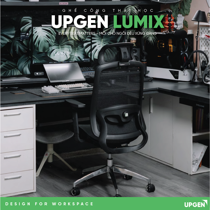 SALE KIT - Ghế công thái học Upgen Lumix